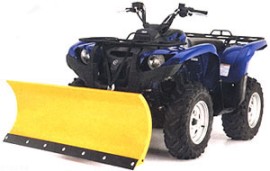 atv with snowplow